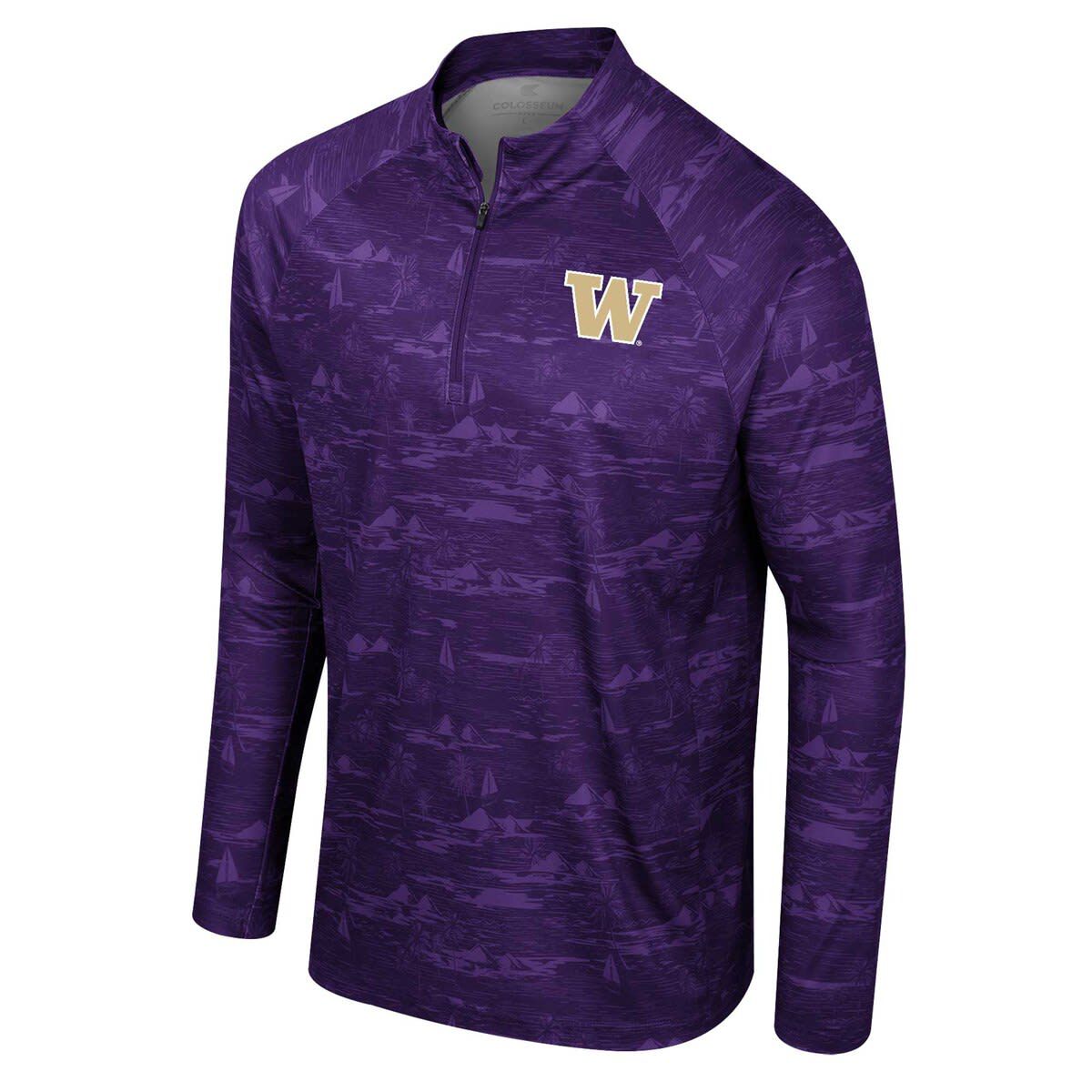 NCAA Washington Huskies Carson Raglan Quarter-Zip Jacket