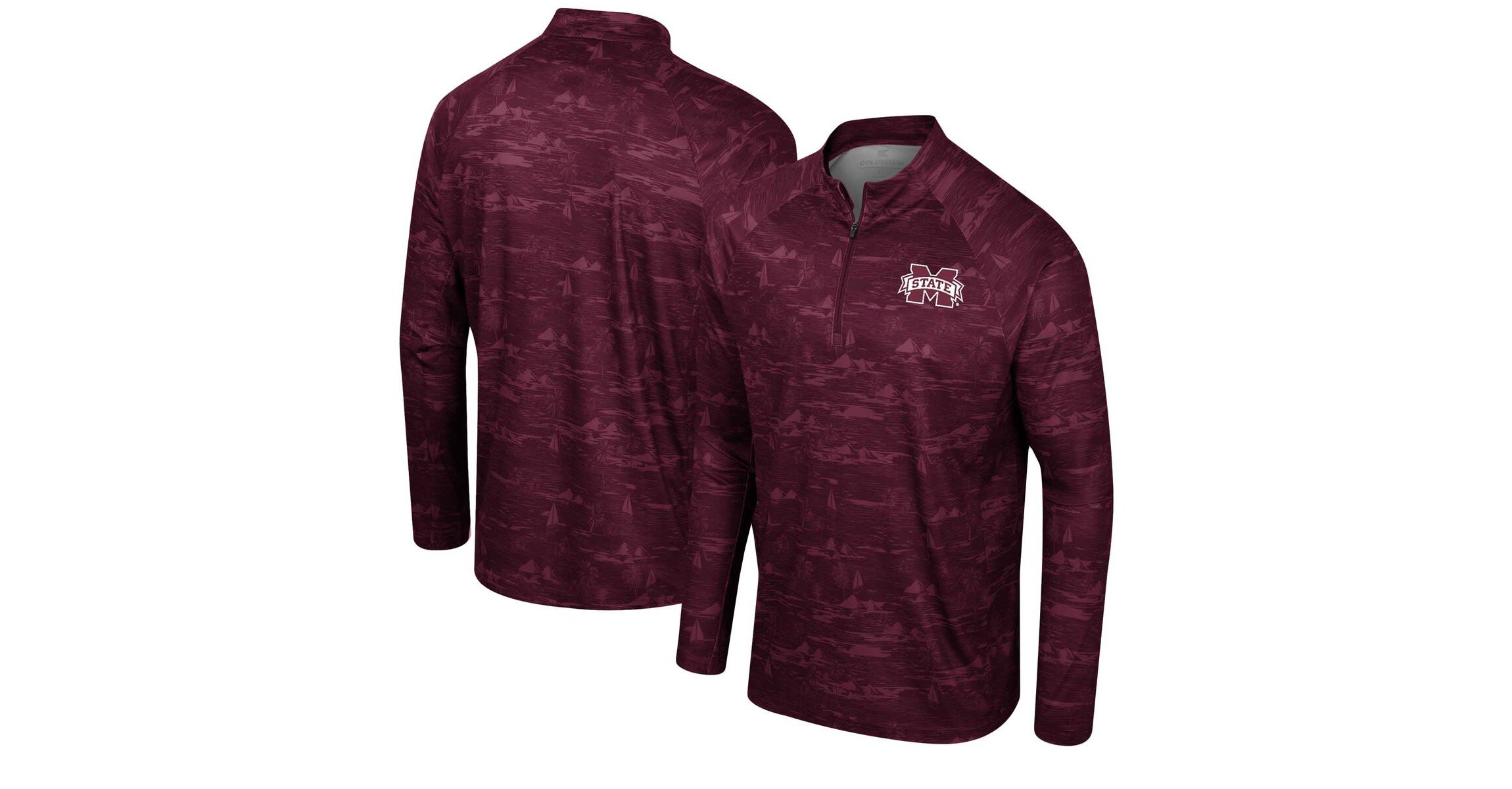 NCAA Mississippi State Bulldogs Carson Raglan Quarter-Zip Jacket