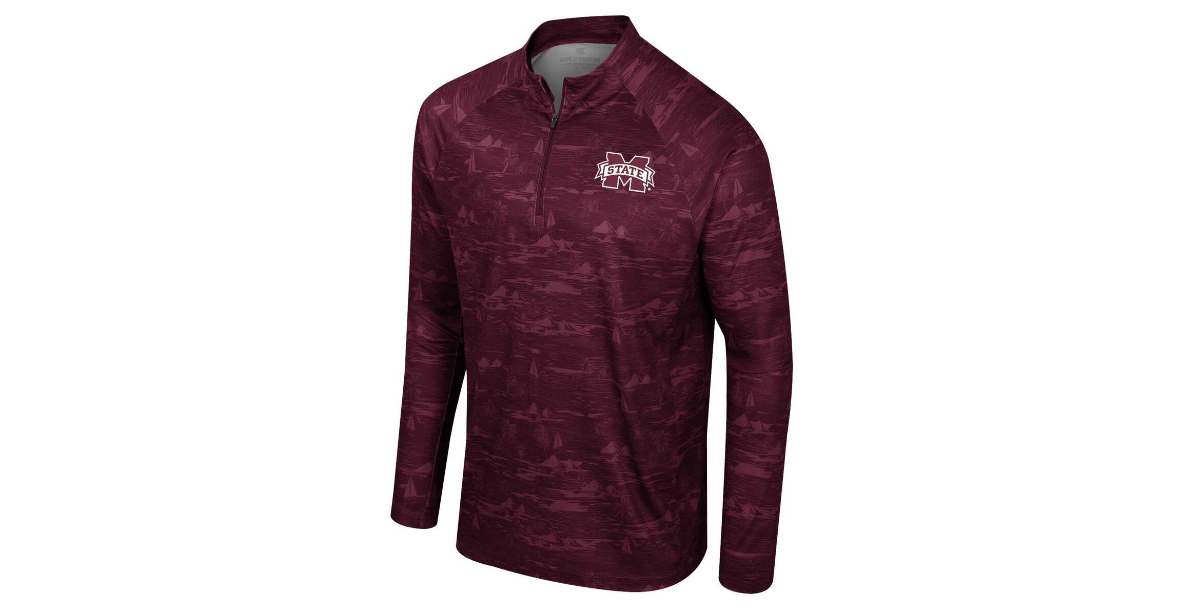 NCAA Mississippi State Bulldogs Carson Raglan Quarter-Zip Jacket