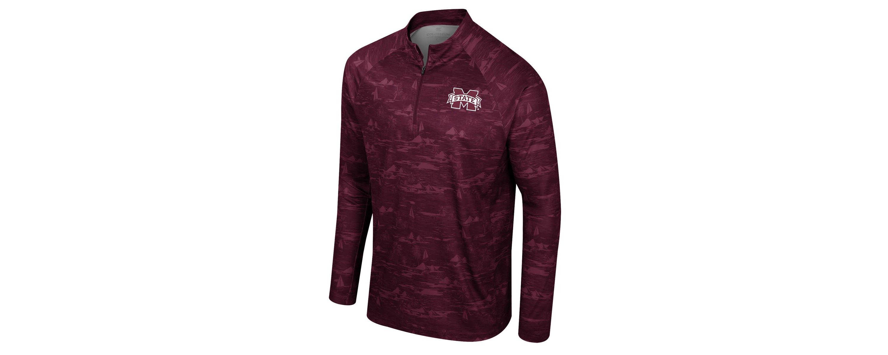 NCAA Mississippi State Bulldogs Carson Raglan Quarter-Zip Jacket