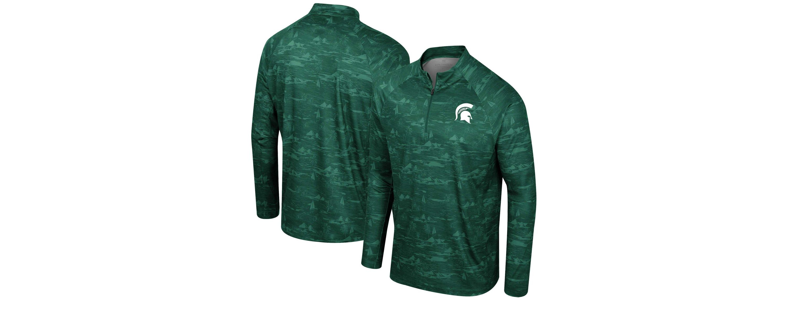 NCAA Michigan State Spartans Carson Raglan Quarter-Zip Jacket