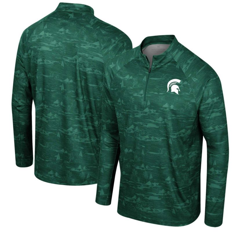 NCAA Michigan State Spartans Carson Raglan Quarter-Zip Jacket