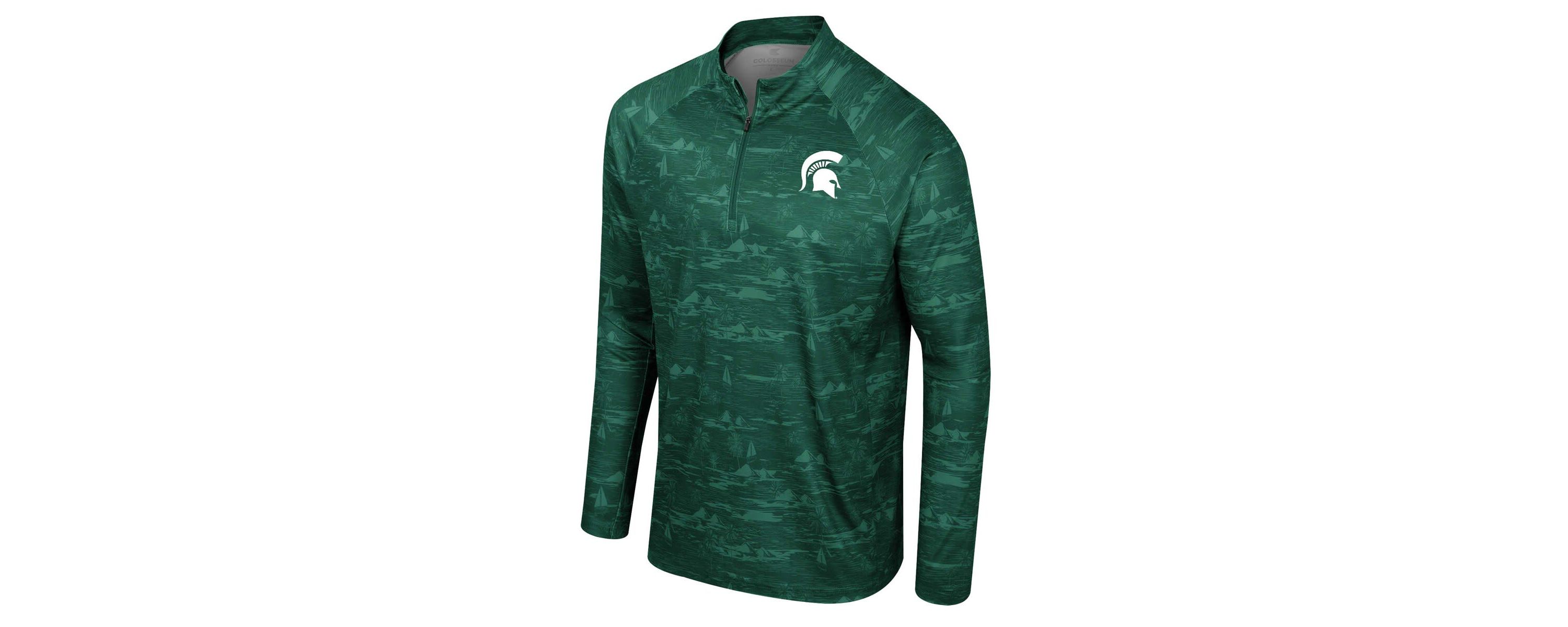 NCAA Michigan State Spartans Carson Raglan Quarter-Zip Jacket