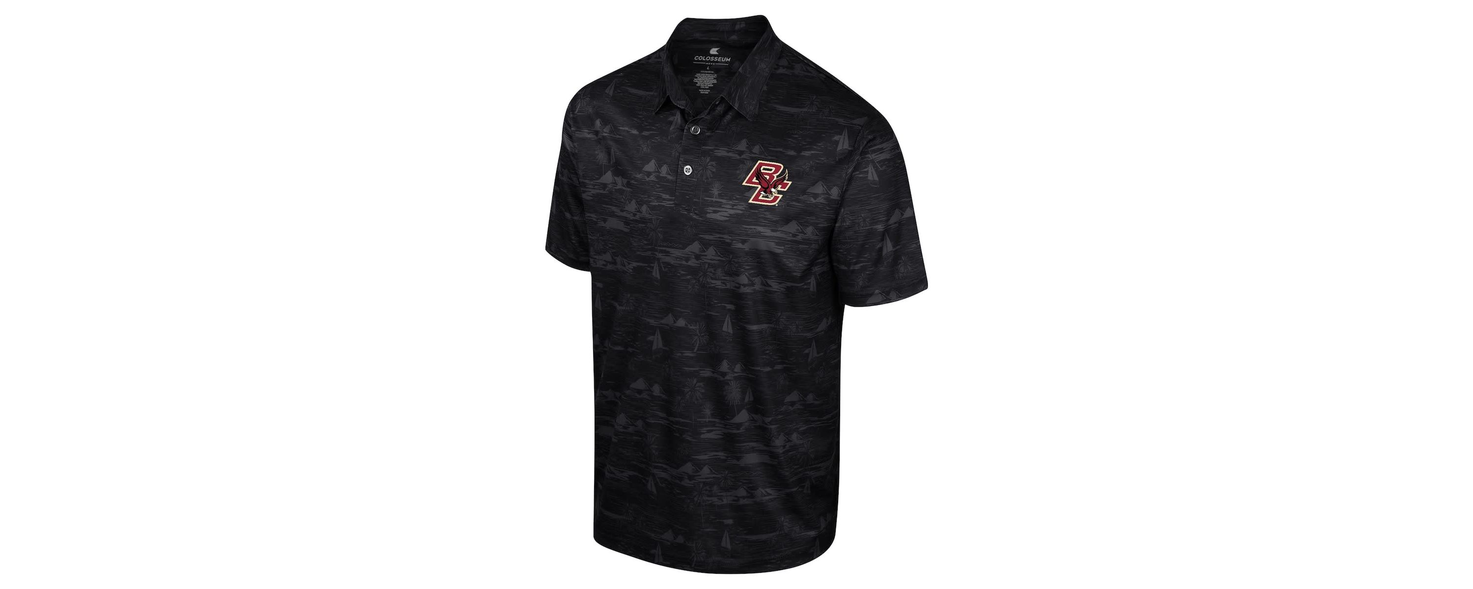 Boston College Eagles NCAA Boston NCAA Eagles Daly Print Polo