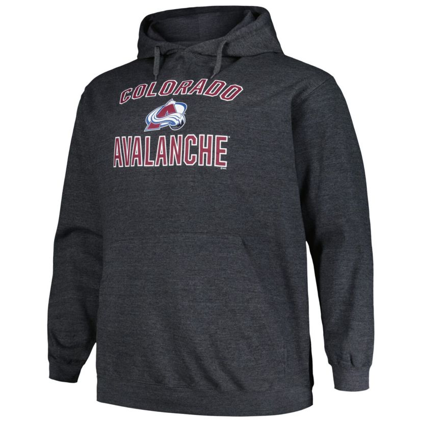NHL Colorado Avalanche Big & Tall Arch Over Logo Pullover Hoodie