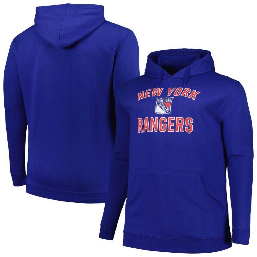 NHL New York Rangers Big & Tall Arch Over Logo Pullover Hoodie