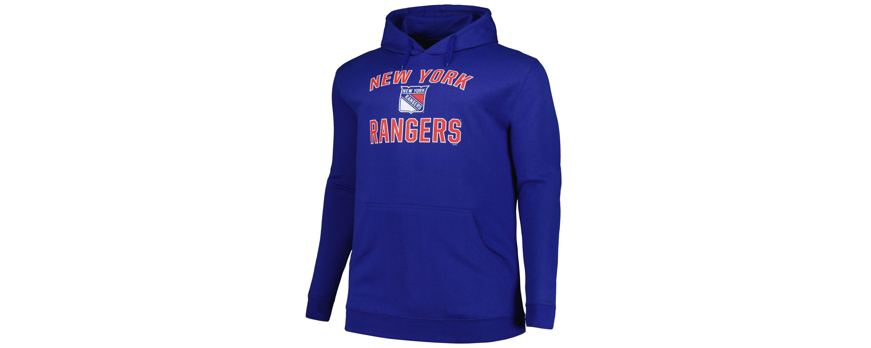NHL New York Rangers Big & Tall Arch Over Logo Pullover Hoodie