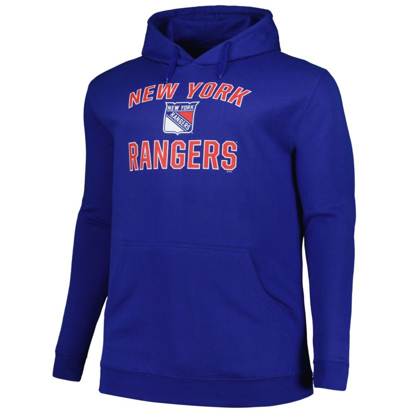 NHL New York Rangers Big & Tall Arch Over Logo Pullover Hoodie