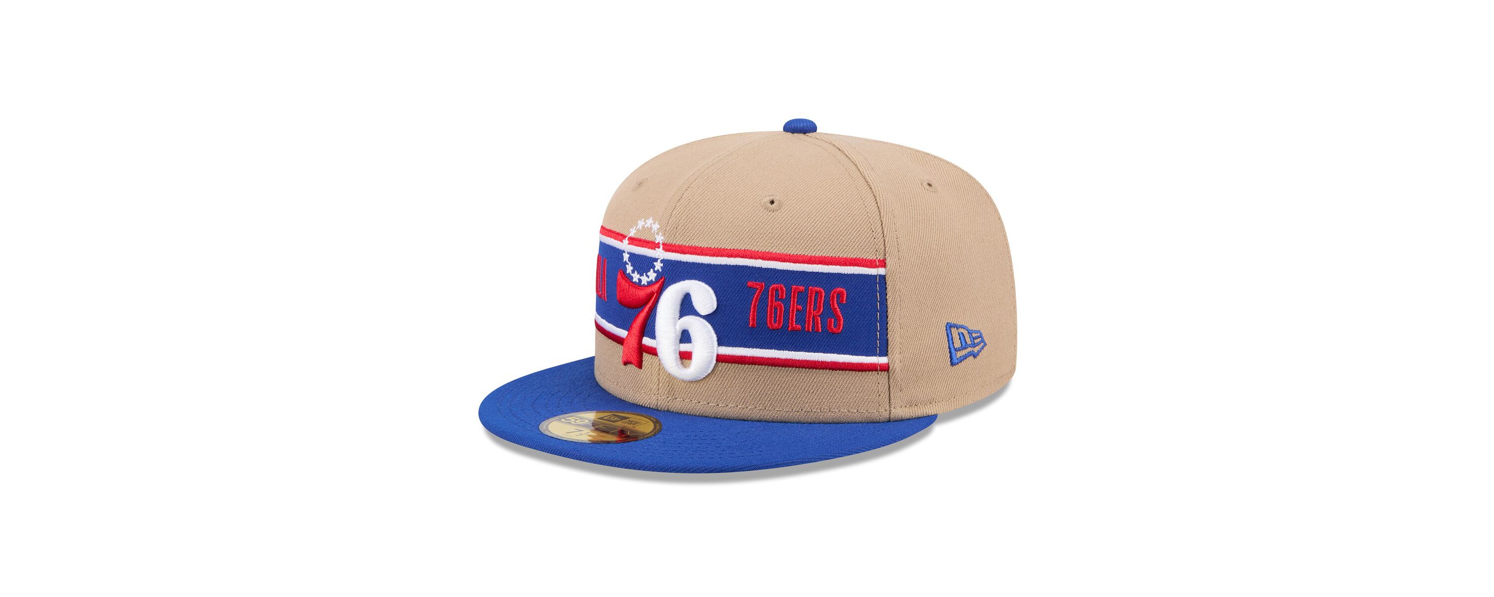 NBA Tan/Royal Philadelphia 76ers 2024 NBA Draft 59FIFTY Fitted Hat