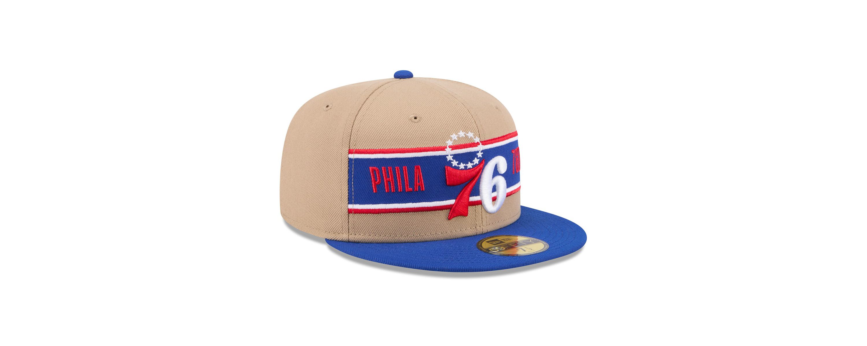 NBA Tan/Royal Philadelphia 76ers 2024 NBA Draft 59FIFTY Fitted Hat