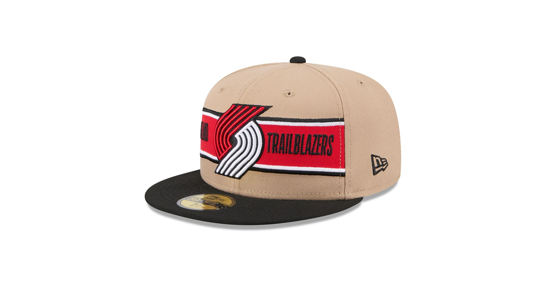 NBA Tan/Black Portland Trail Blazers 2024 NBA Draft 59FIFTY Fitted Hat
