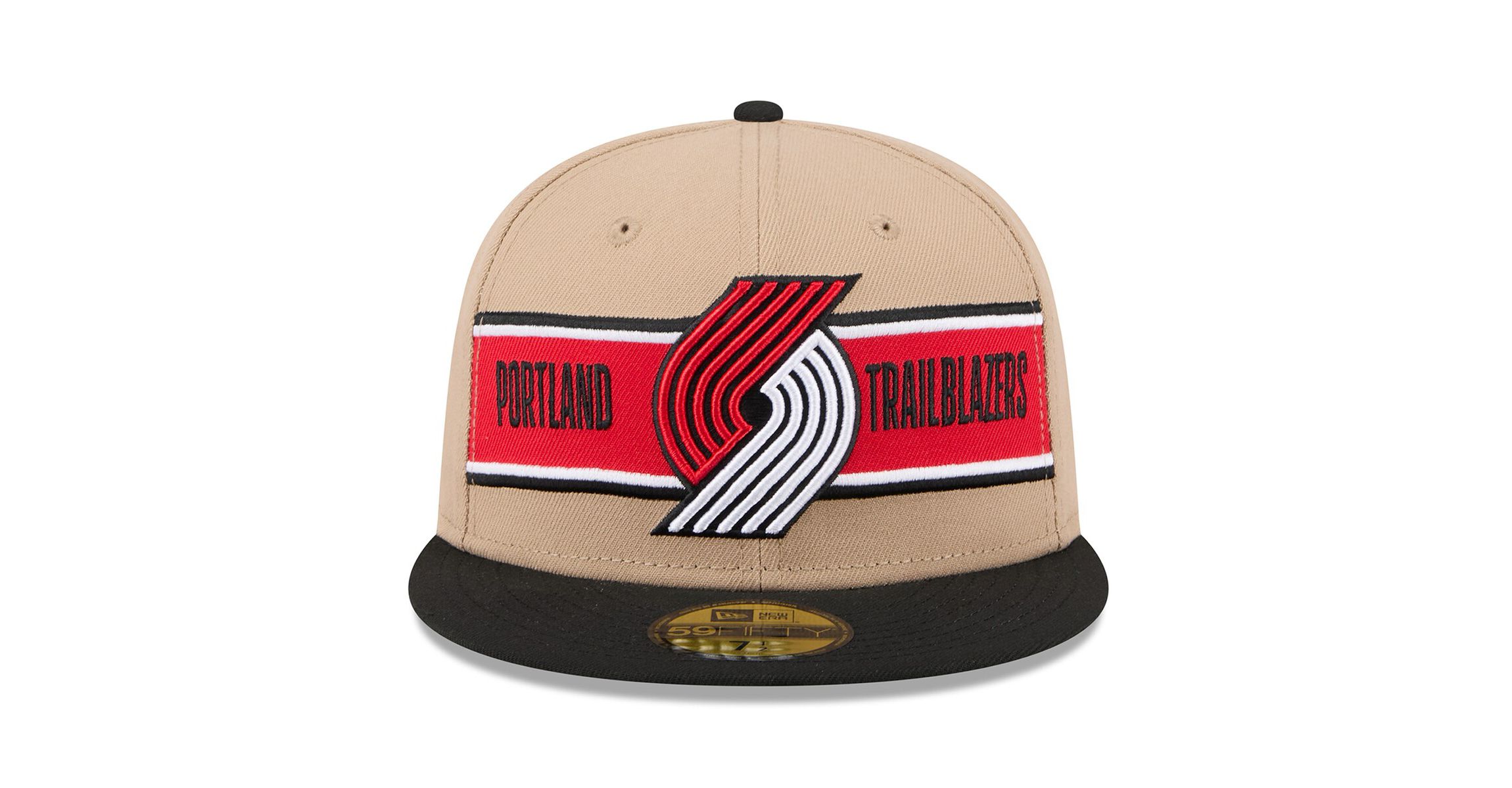 NBA Tan/Black Portland Trail Blazers 2024 NBA Draft 59FIFTY Fitted Hat