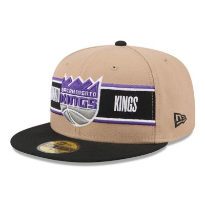 New Era NBA TanBlack Sacramento Kings 2024 NBA Draft 59FIFTY Fitted Hat