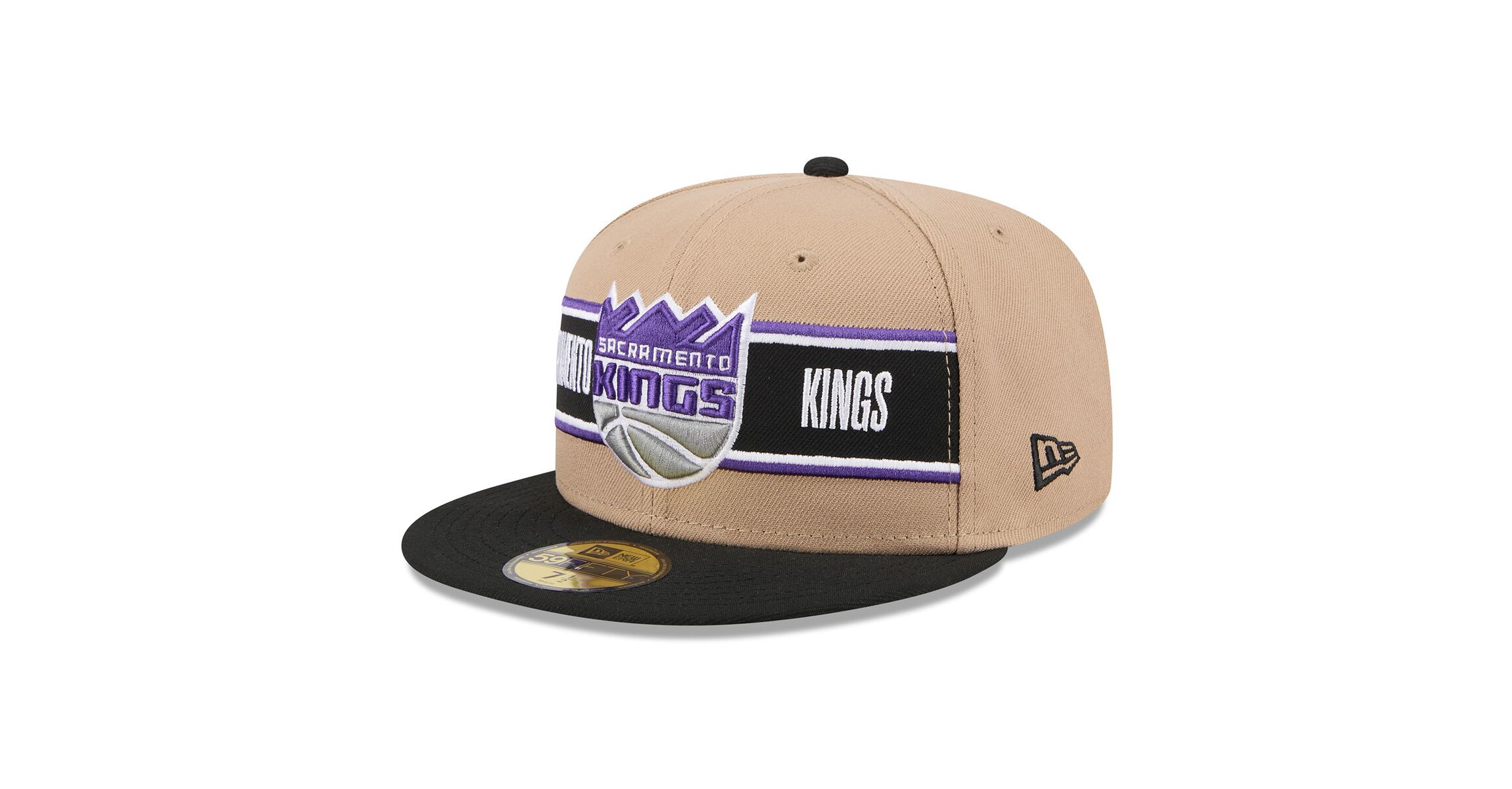NBA Tan/Black Sacramento Kings 2024 NBA Draft 59FIFTY Fitted Hat