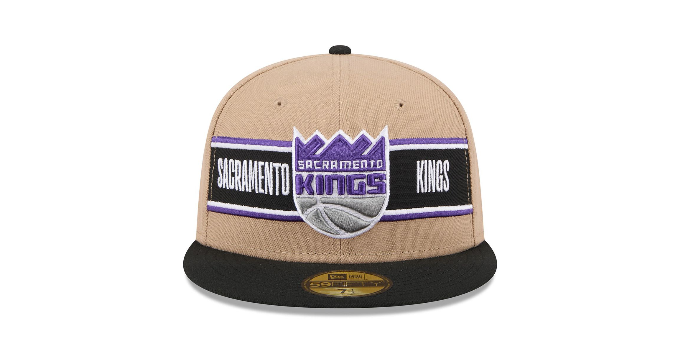 NBA Tan/Black Sacramento Kings 2024 NBA Draft 59FIFTY Fitted Hat