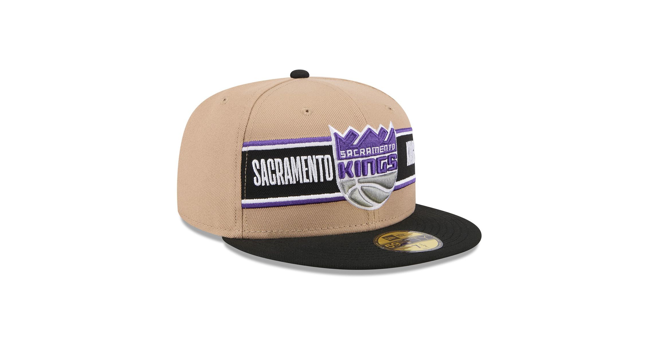 NBA Tan/Black Sacramento Kings 2024 NBA Draft 59FIFTY Fitted Hat