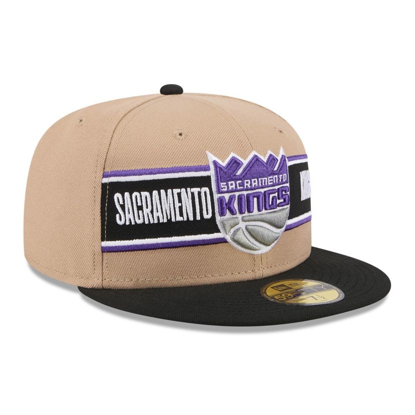 NBA Tan/Black Sacramento Kings 2024 NBA Draft 59FIFTY Fitted Hat