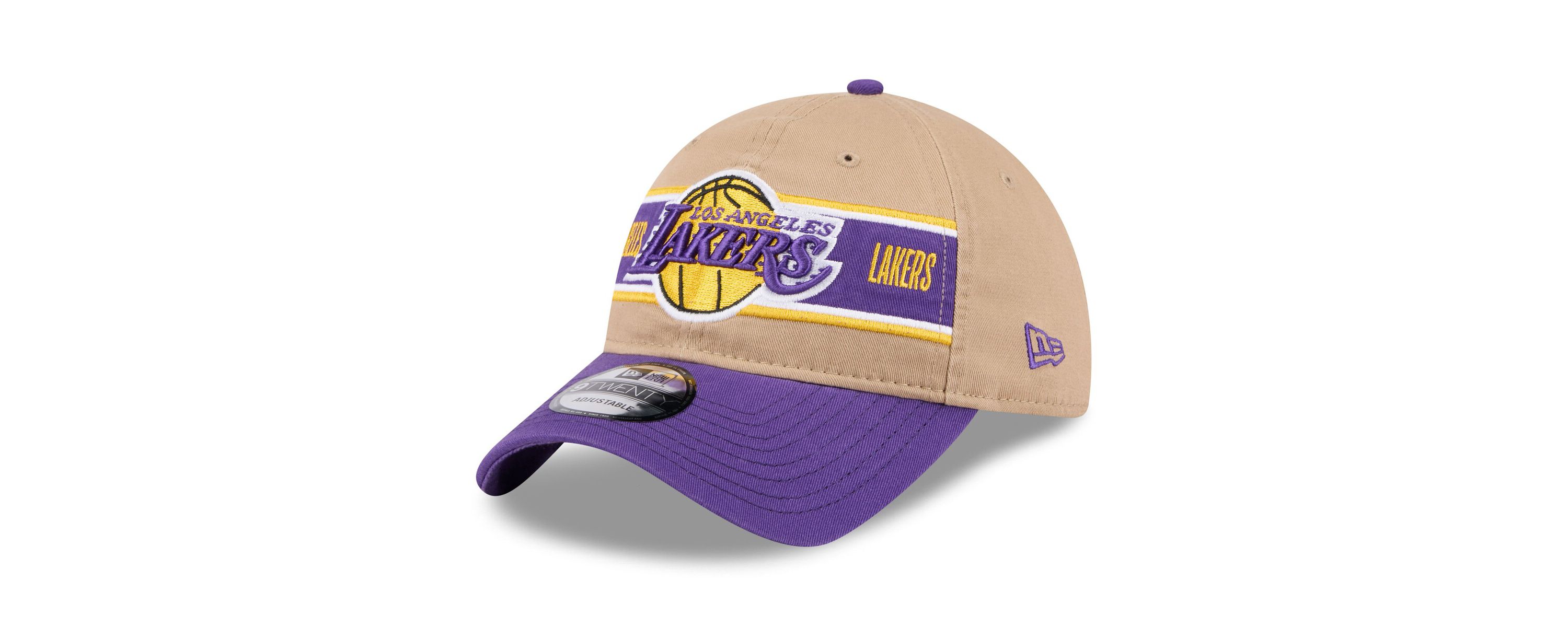 NBA Tan/Purple Los Angeles Lakers 2024 NBA Draft 9TWENTY Adjustable Hat