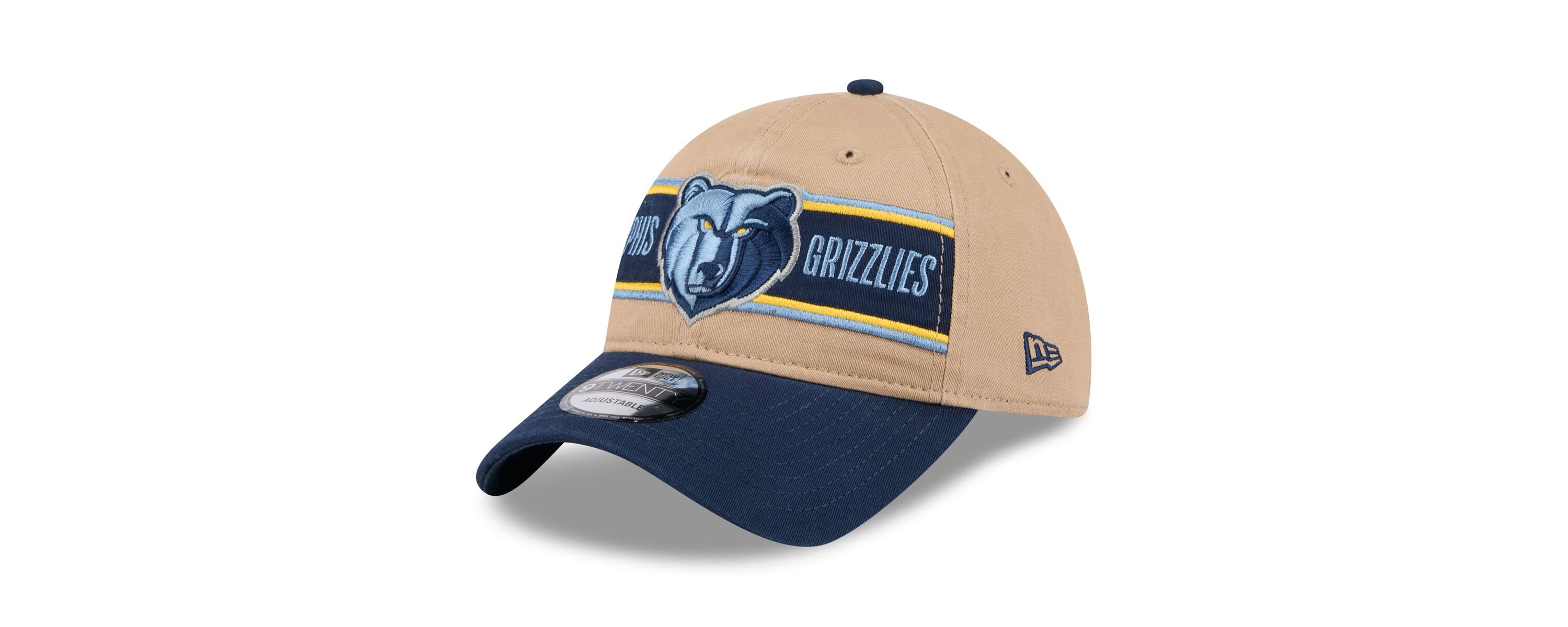NBA Tan/Navy Memphis Grizzlies 2024 NBA Draft 9TWENTY Adjustable Hat