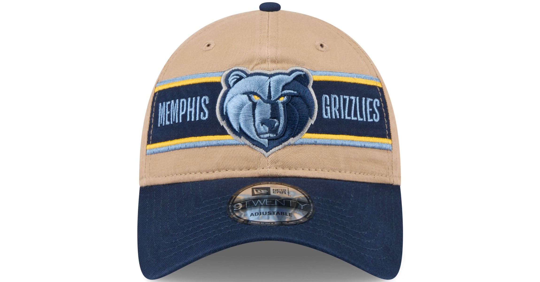 NBA Tan/Navy Memphis Grizzlies 2024 NBA Draft 9TWENTY Adjustable Hat
