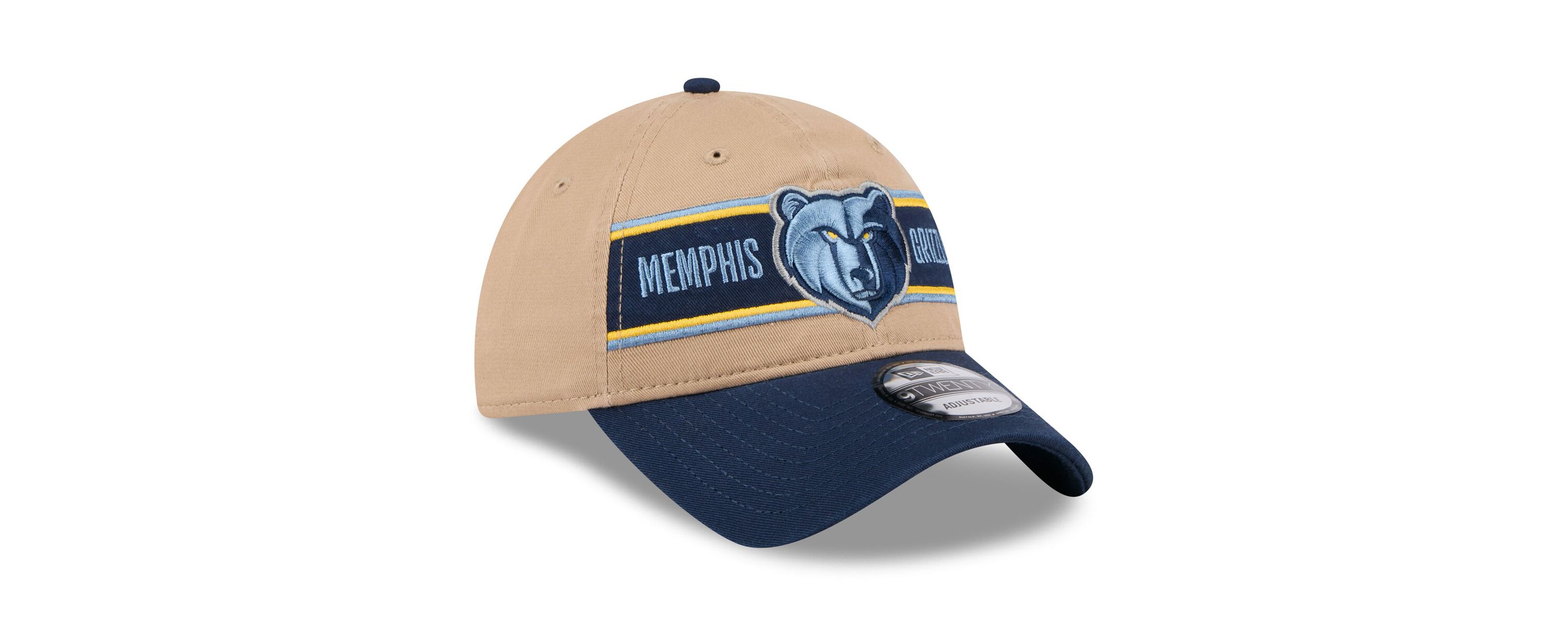 NBA Tan/Navy Memphis Grizzlies 2024 NBA Draft 9TWENTY Adjustable Hat