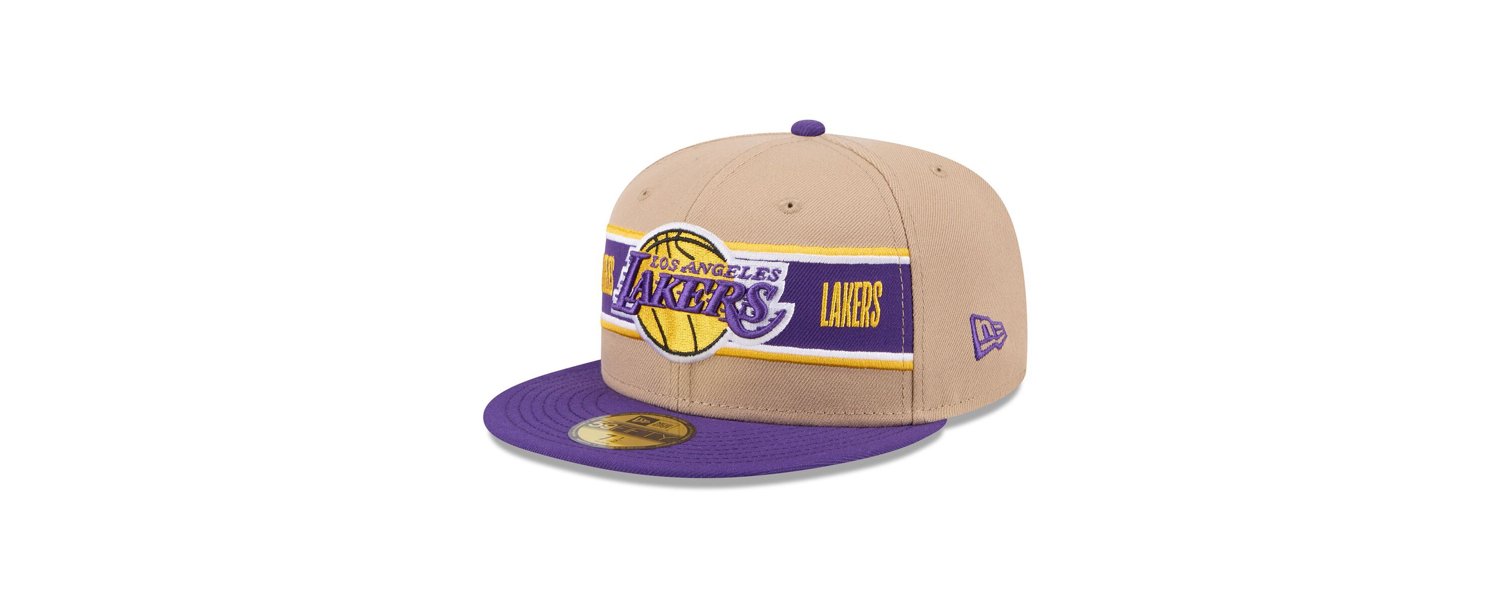 NBA Tan/Purple Los Angeles Lakers 2024 NBA Draft 59FIFTY Fitted Hat