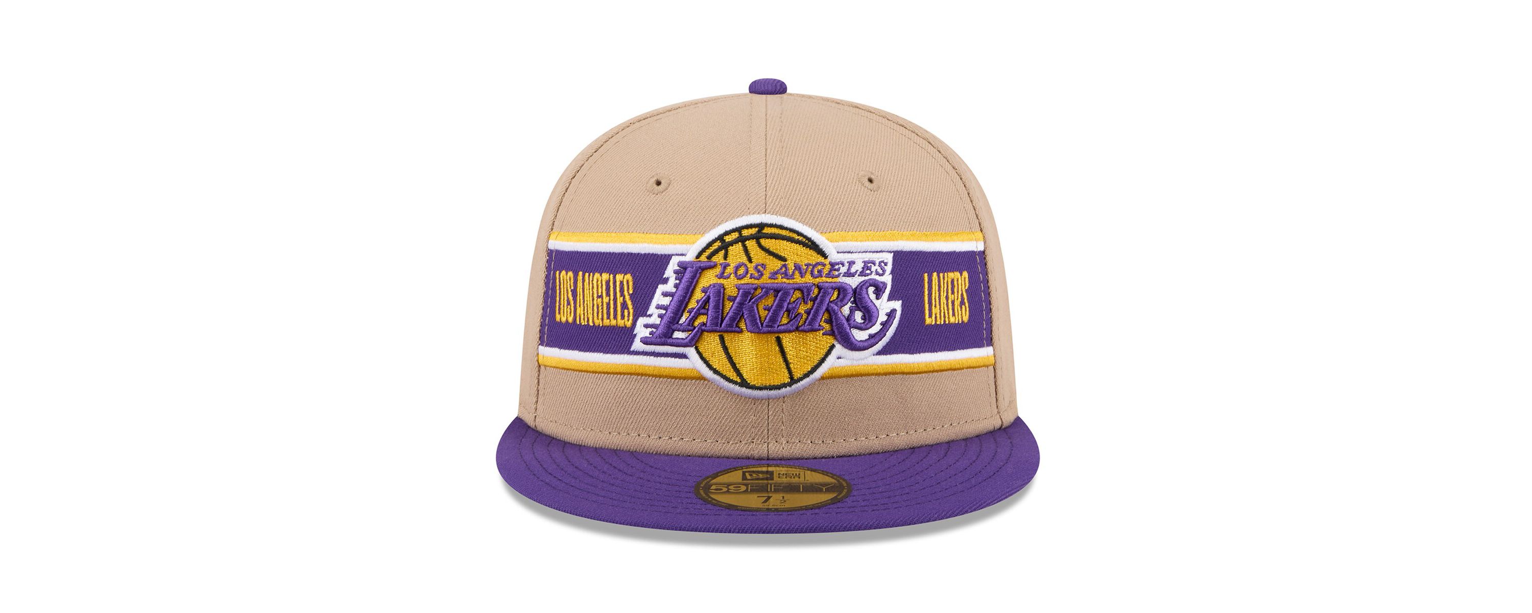NBA Tan/Purple Los Angeles Lakers 2024 NBA Draft 59FIFTY Fitted Hat