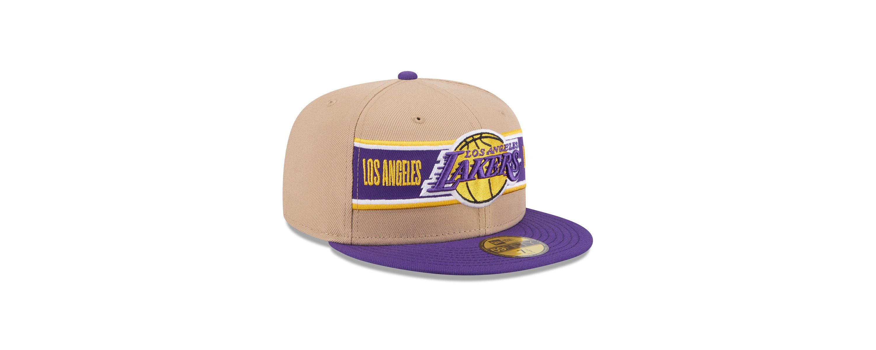 NBA Tan/Purple Los Angeles Lakers 2024 NBA Draft 59FIFTY Fitted Hat