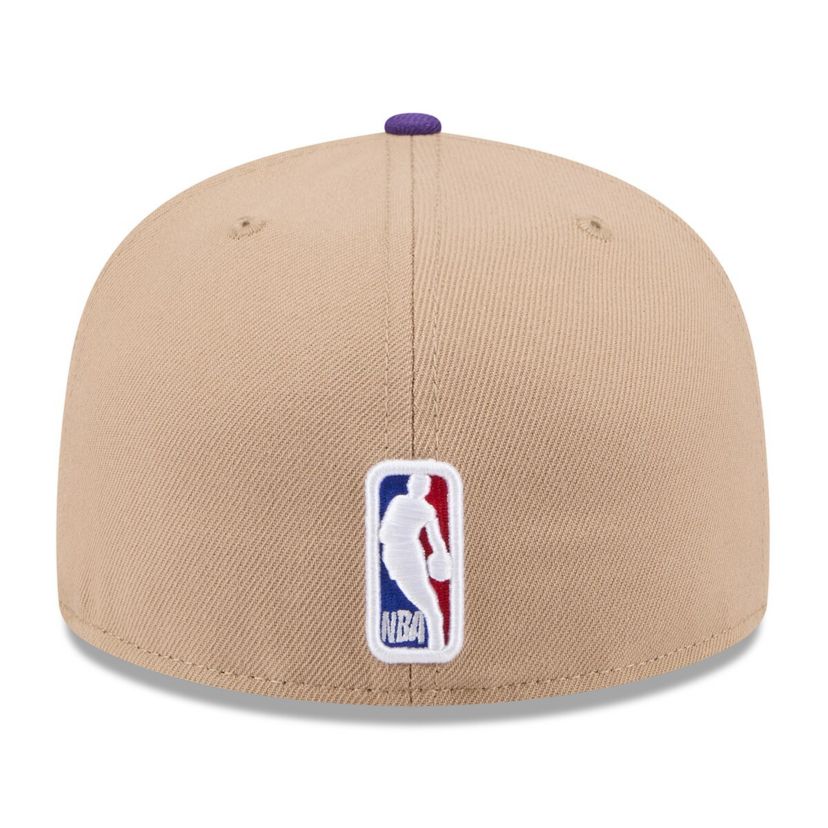 NBA Tan/Purple Los Angeles Lakers 2024 NBA Draft 59FIFTY Fitted Hat