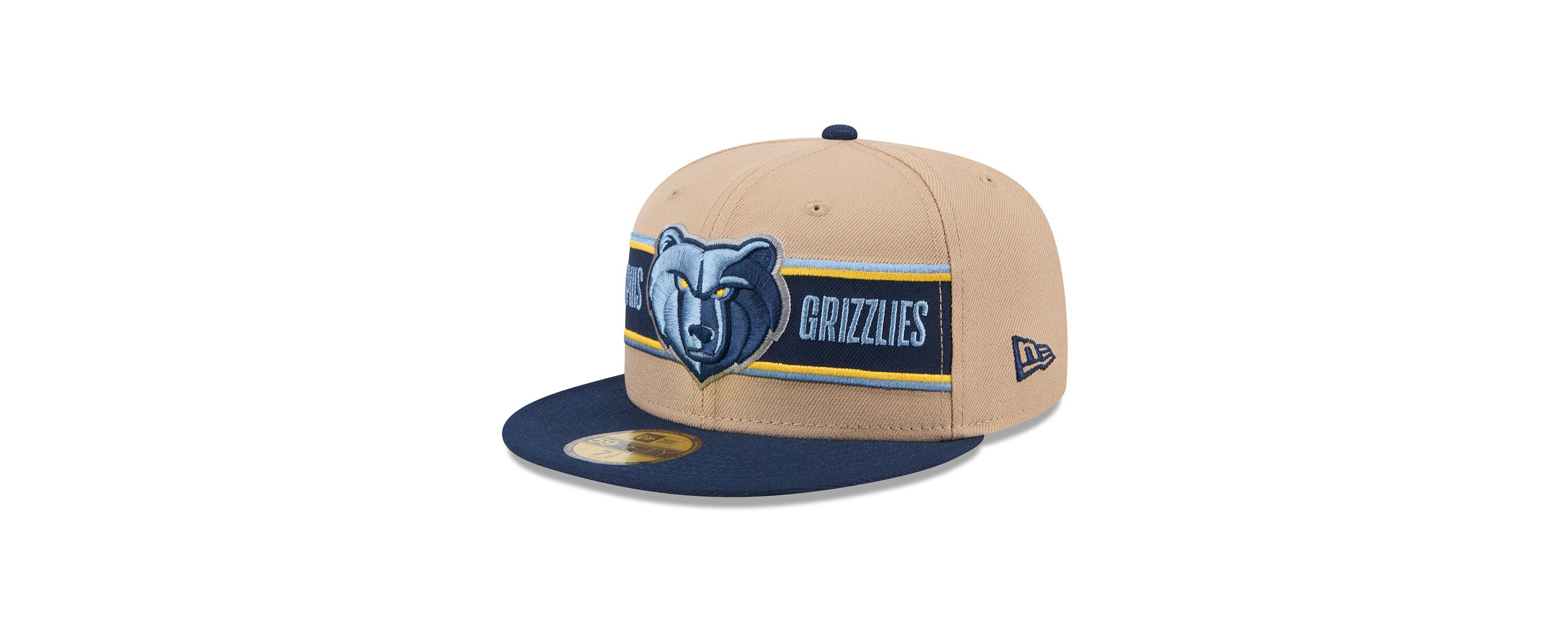 NBA Tan/Navy Memphis Grizzlies 2024 NBA Draft 59FIFTY Fitted Hat