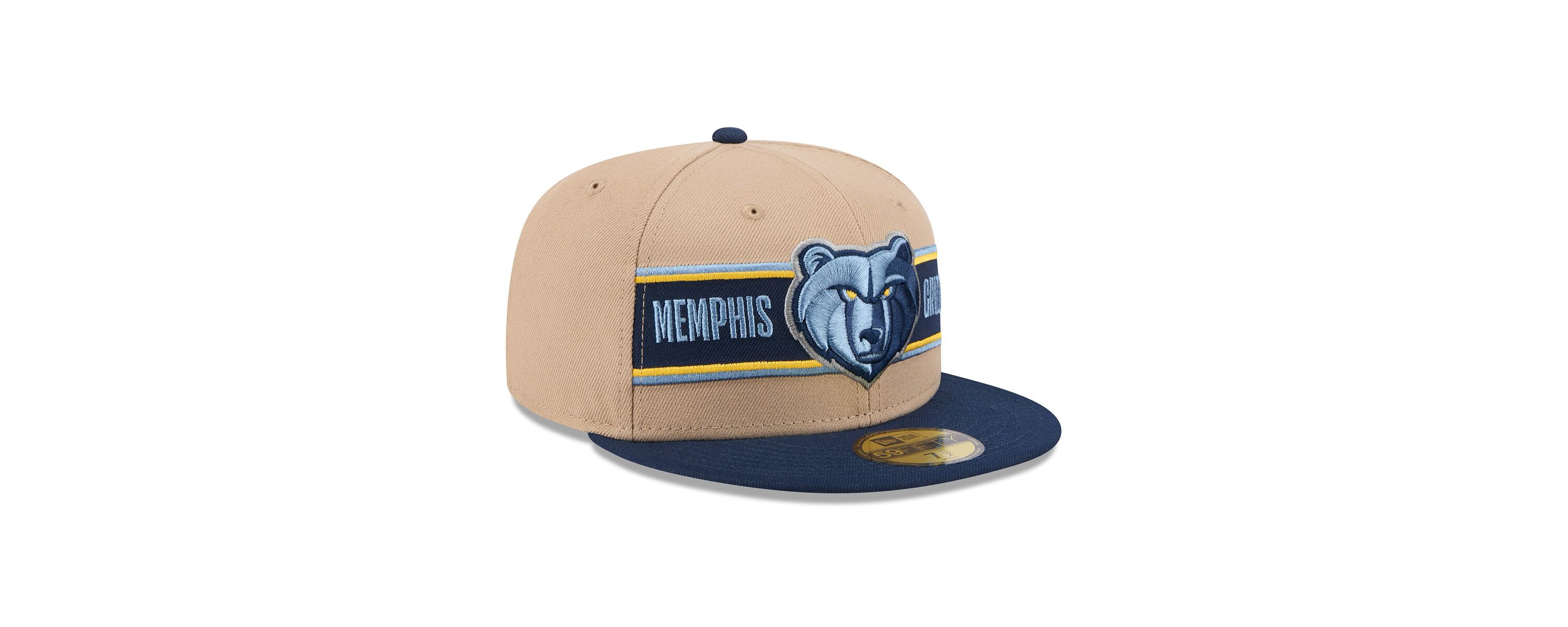 NBA Tan/Navy Memphis Grizzlies 2024 NBA Draft 59FIFTY Fitted Hat