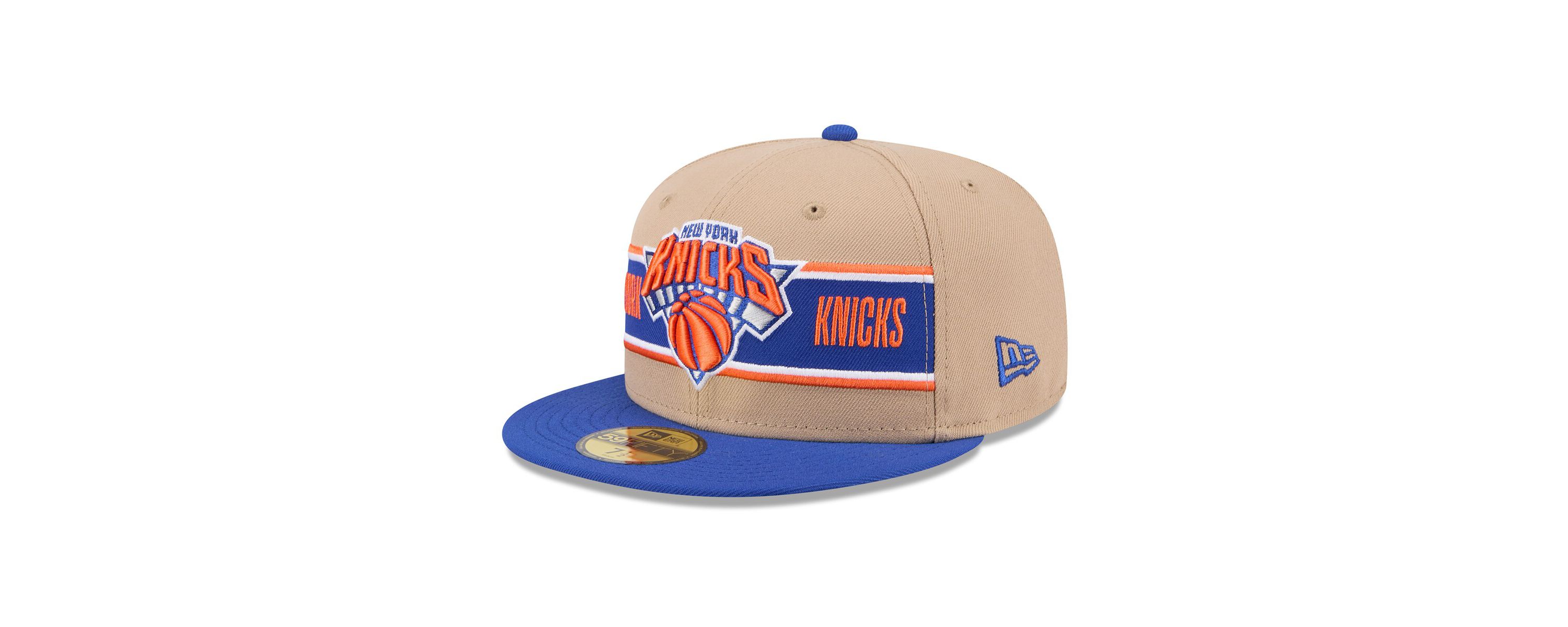 NBA Tan/Blue New York Knicks 2024 NBA Draft 59FIFTY Fitted Hat