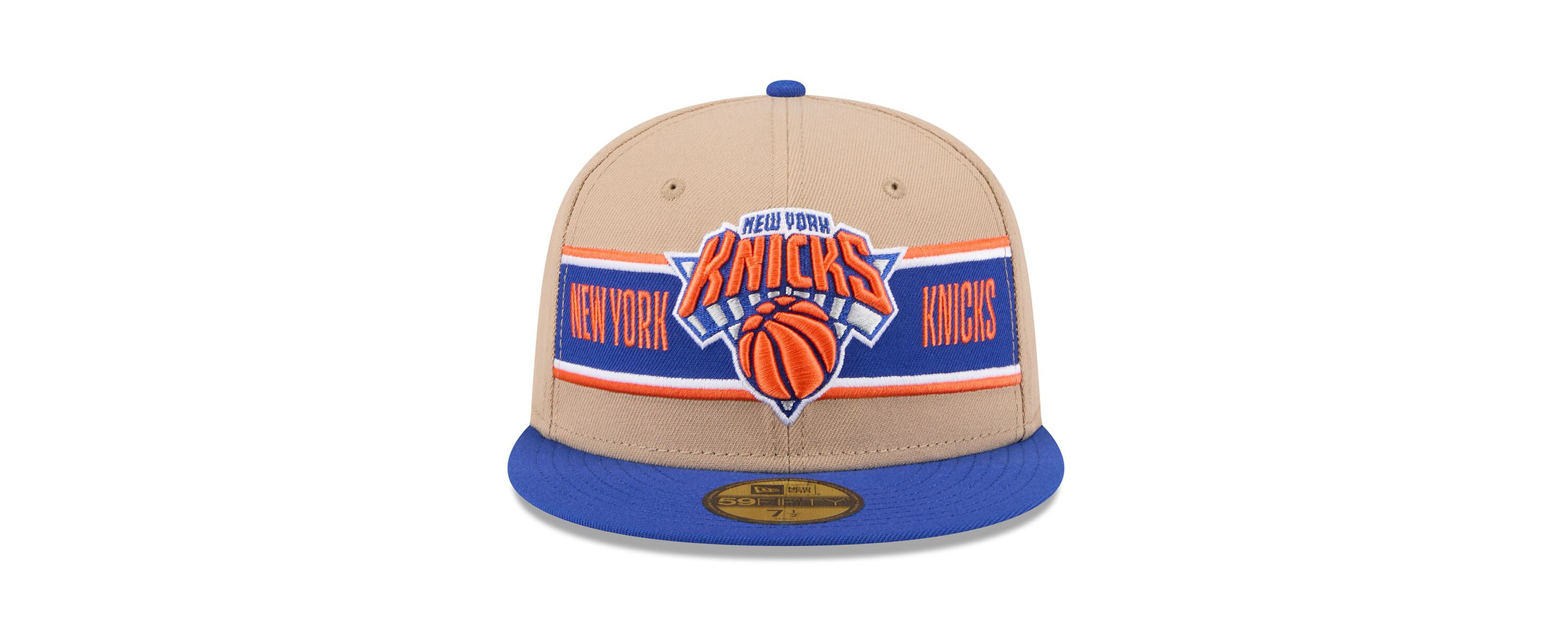 NBA Tan/Blue New York Knicks 2024 NBA Draft 59FIFTY Fitted Hat