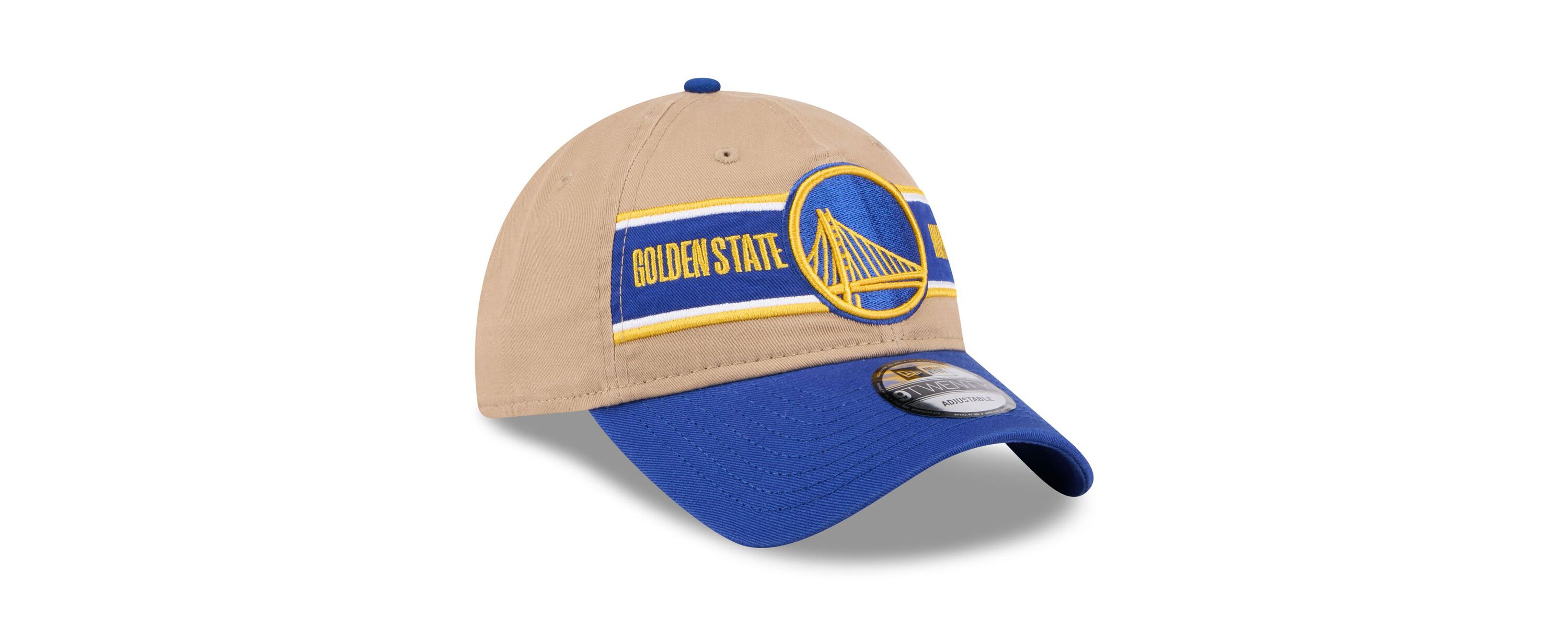 NBA Tan/Royal Golden State Warriors 2024 NBA Draft 9TWENTY Adjustable Hat