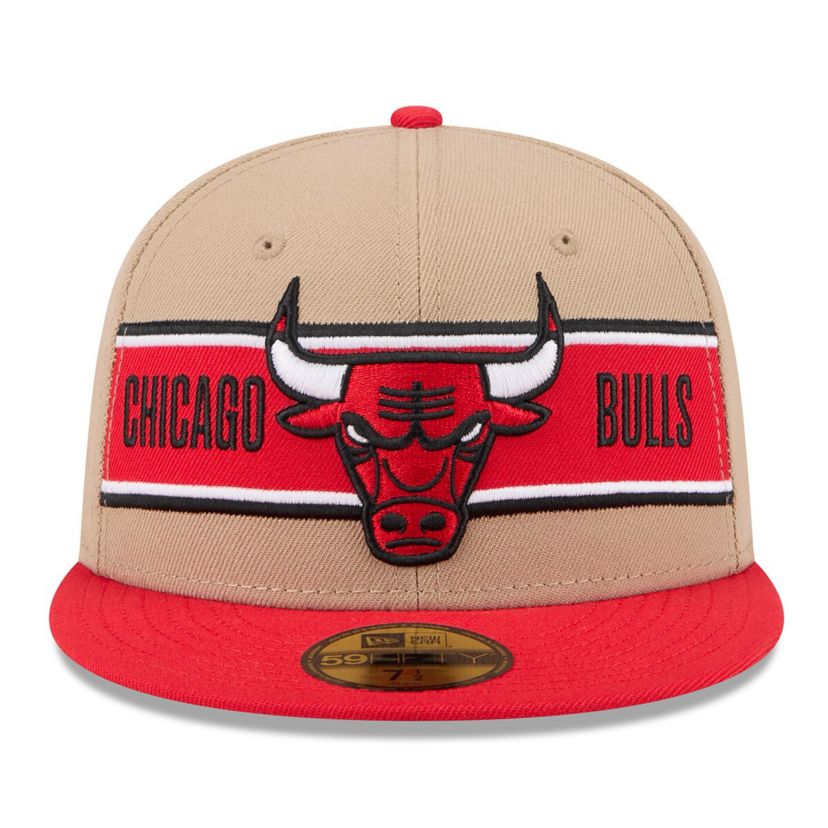 NBA Tan/Red Chicago Bulls 2024 NBA Draft 59FIFTY Fitted Hat