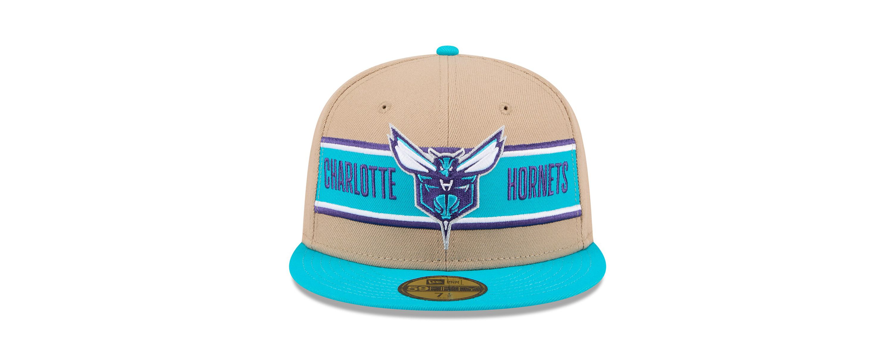 NBA Tan/Teal Charlotte Hornets 2024 NBA Draft 59FIFTY Fitted Hat