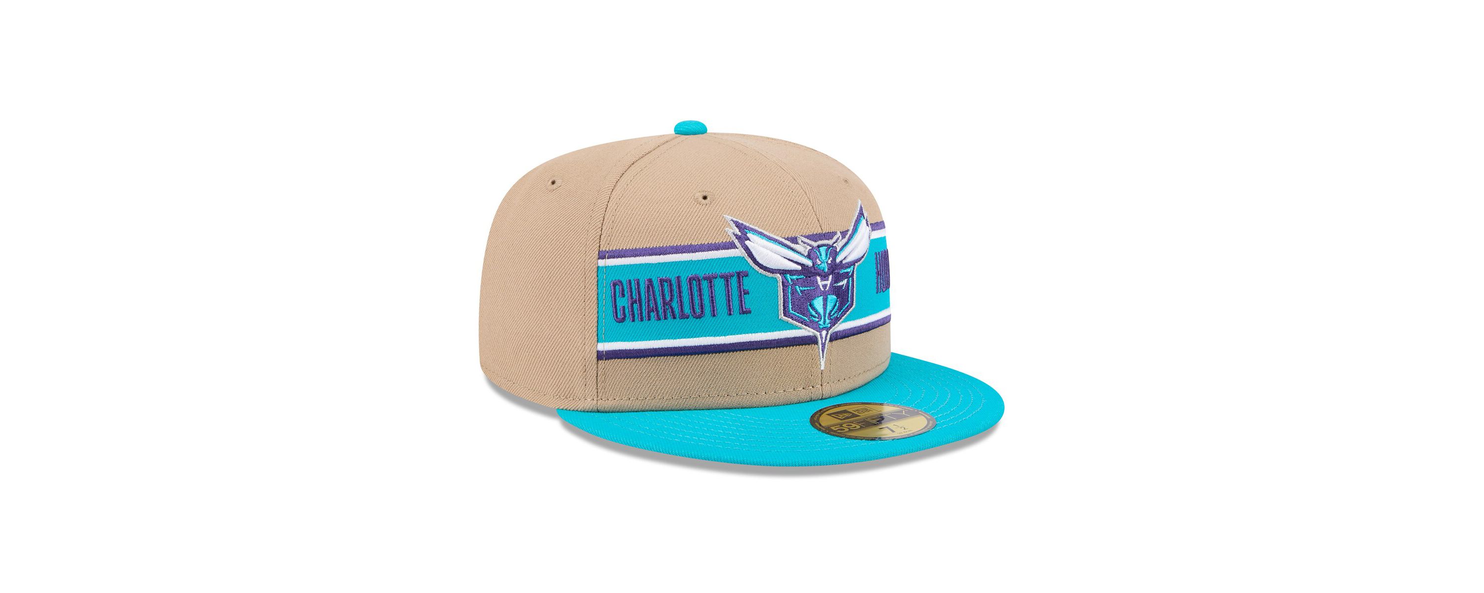 NBA Tan/Teal Charlotte Hornets 2024 NBA Draft 59FIFTY Fitted Hat