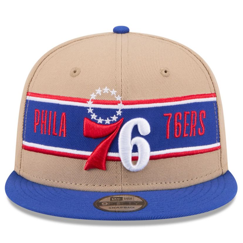 NBA Tan/Royal Philadelphia 76ers 2024 NBA Draft 9FIFTY Snapback Hat
