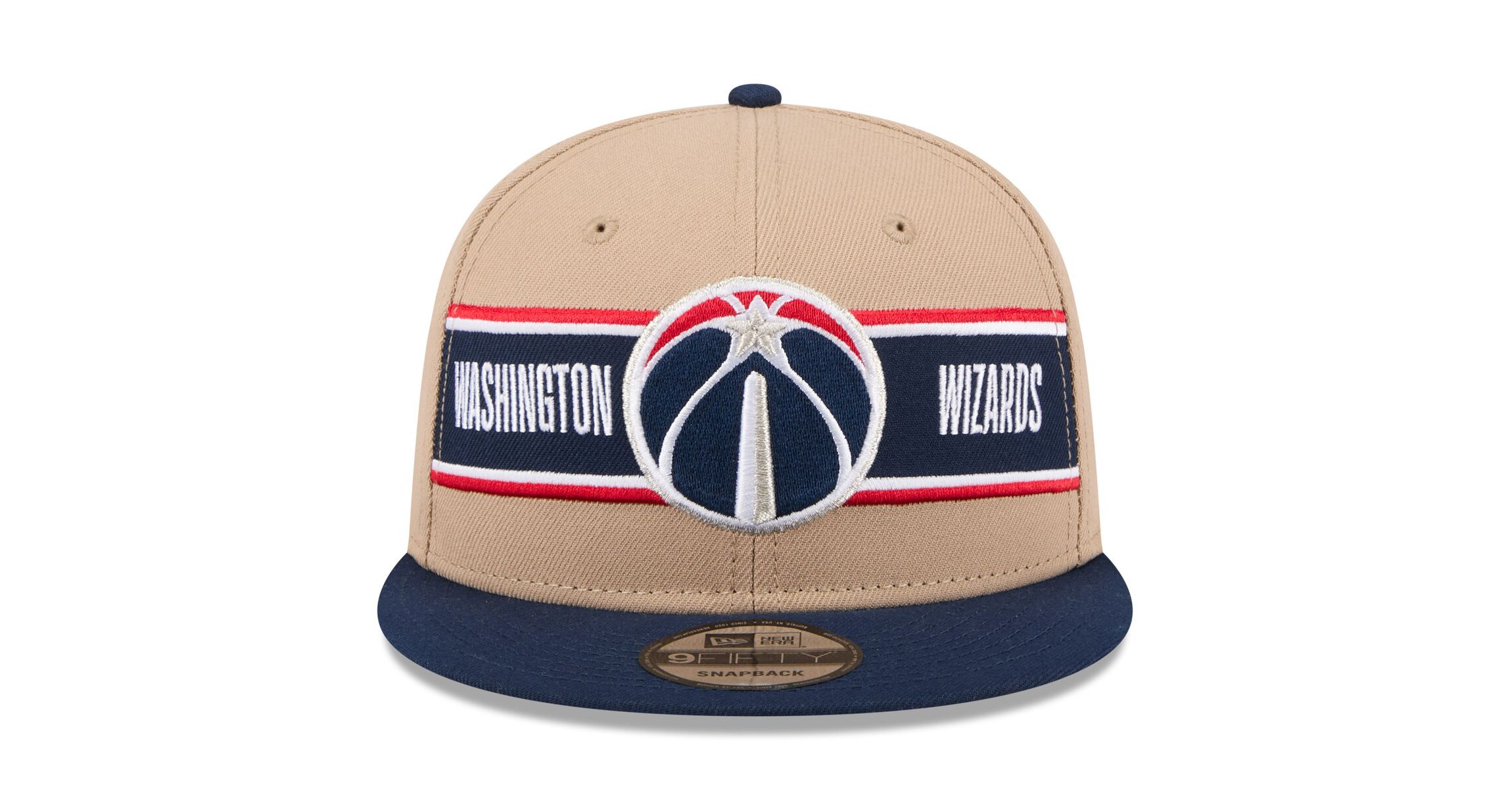 NBA Tan/Navy Washington Wizards 2024 NBA Draft 9FIFTY Snapback Hat