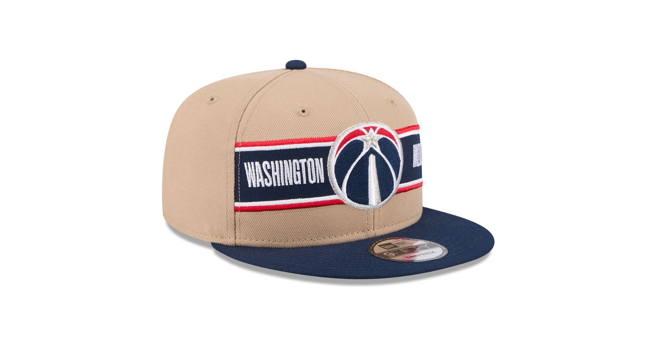 NBA Tan/Navy Washington Wizards 2024 NBA Draft 9FIFTY Snapback Hat