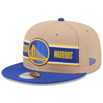 New Era Mens NBA TanRoyal Golden State Warriors 2024 NBA Draft 9FIFTY Snapback Hat