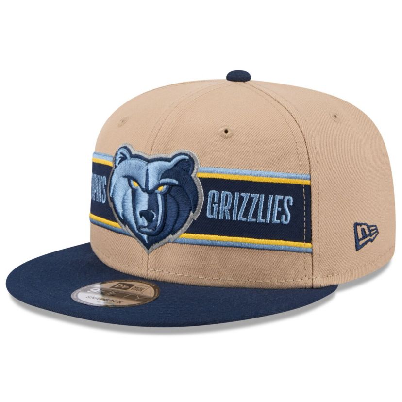 NBA Tan/Navy Memphis Grizzlies 2024 NBA Draft 9FIFTY Snapback Hat