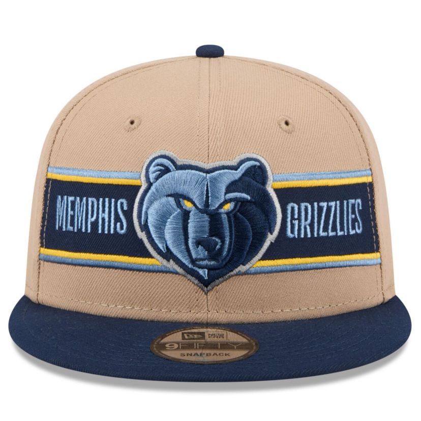 NBA Tan/Navy Memphis Grizzlies 2024 NBA Draft 9FIFTY Snapback Hat