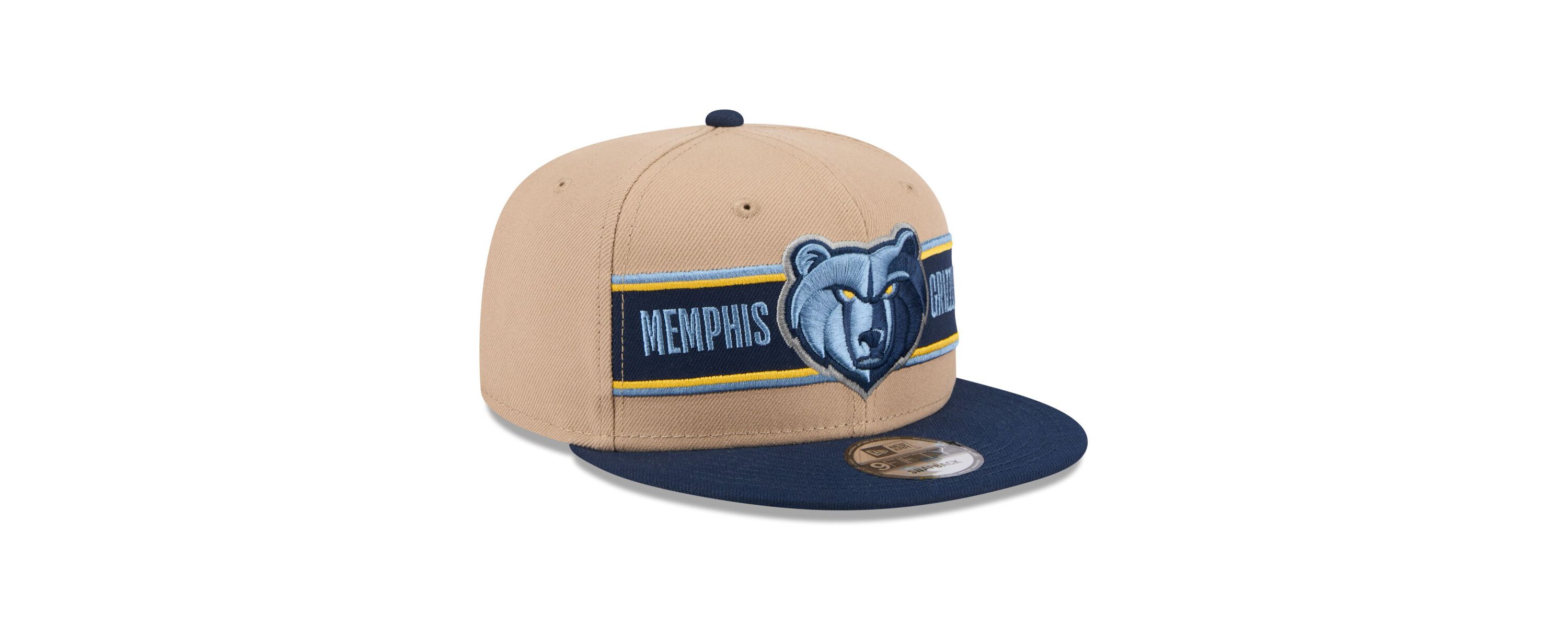 NBA Tan/Navy Memphis Grizzlies 2024 NBA Draft 9FIFTY Snapback Hat