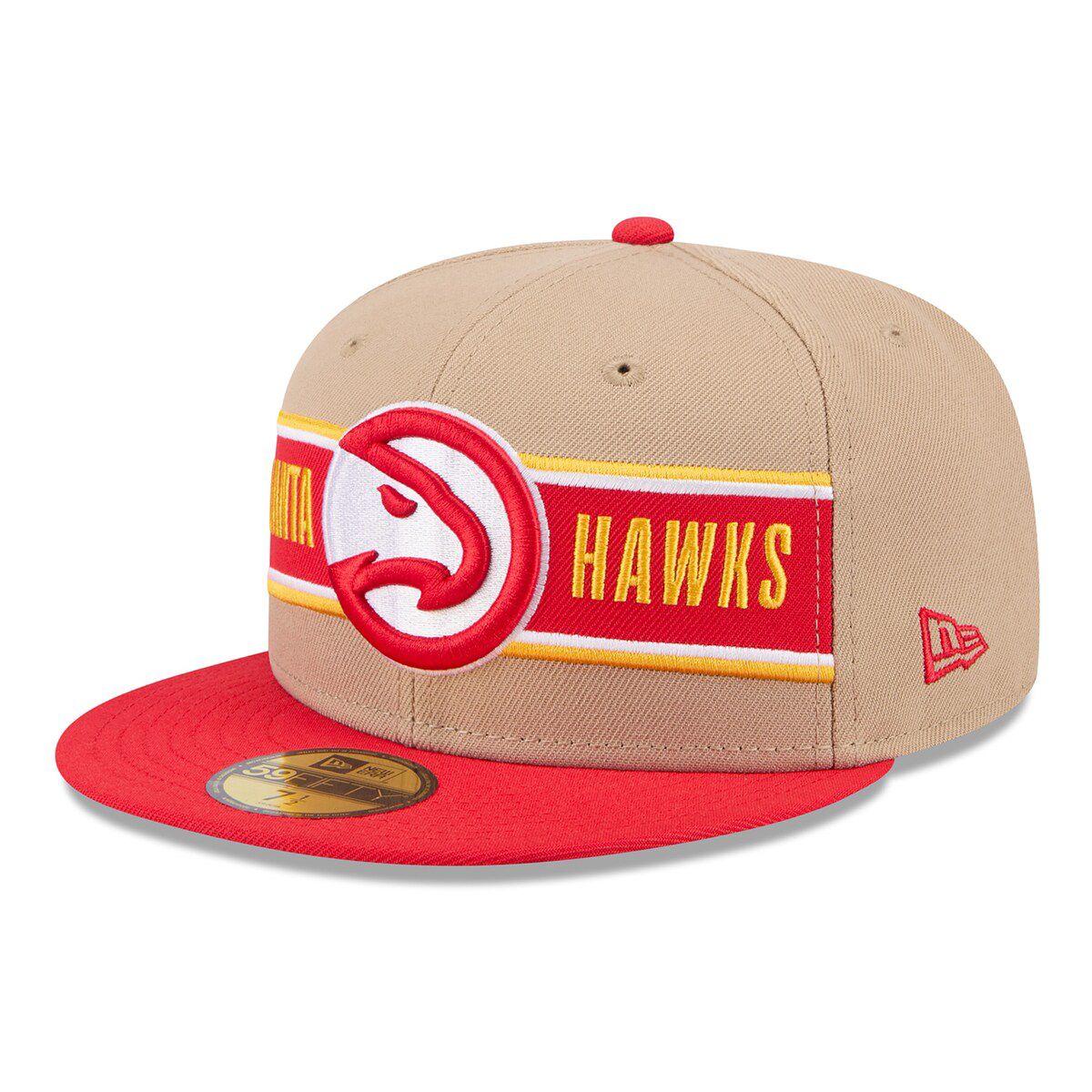 NBA Tan/Red Atlanta Hawks 2024 NBA Draft 59FIFTY Fitted Hat