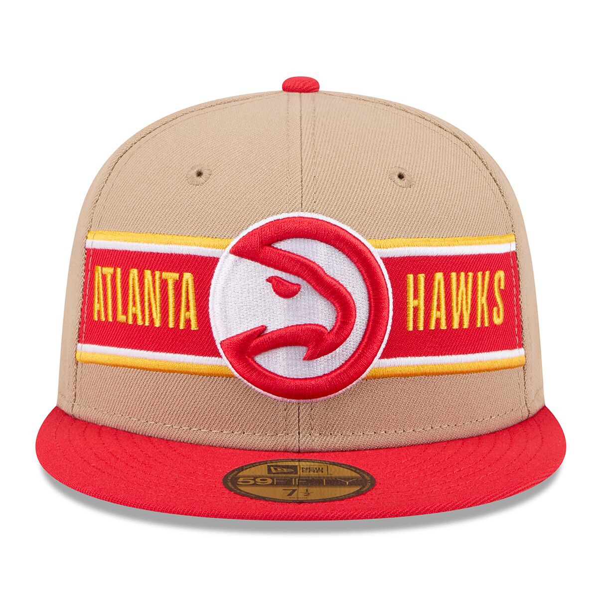 NBA Tan/Red Atlanta Hawks 2024 NBA Draft 59FIFTY Fitted Hat