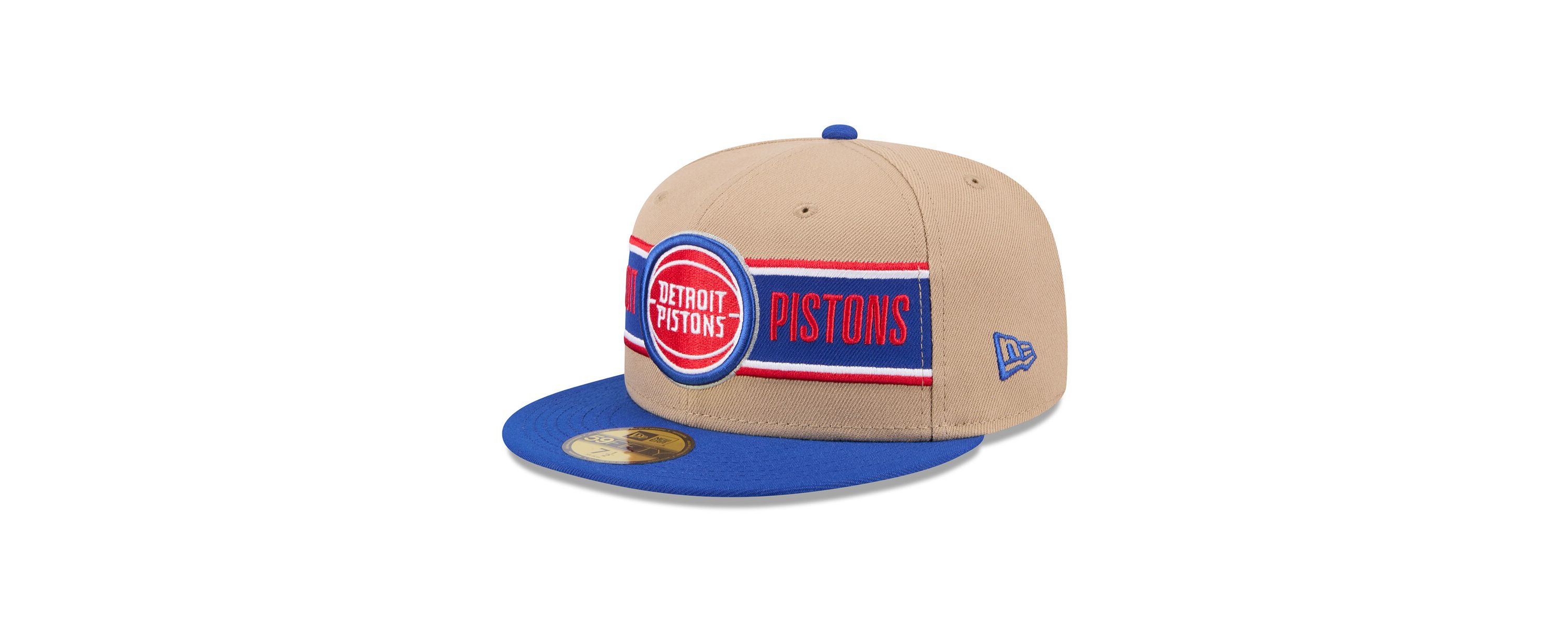 NBA Tan/Blue Detroit Pistons 2024 NBA Draft 59FIFTY Fitted Hat