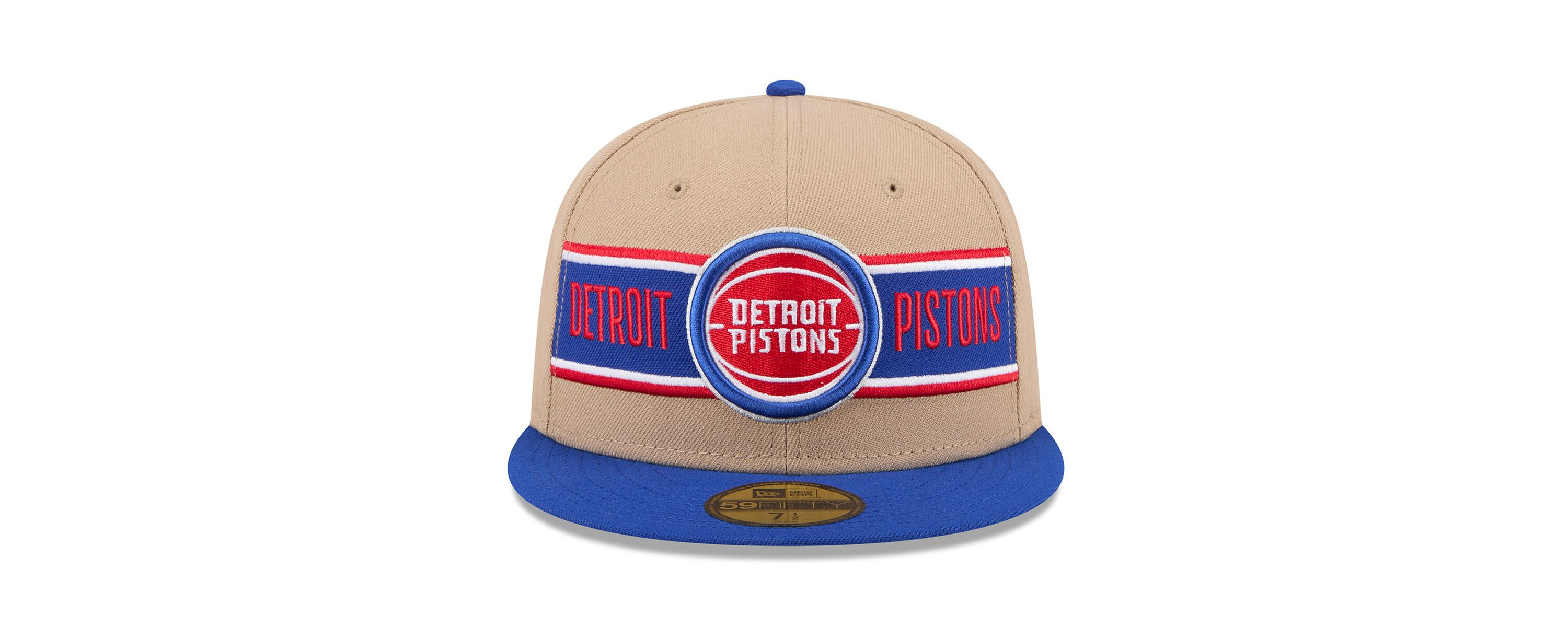 NBA Tan/Blue Detroit Pistons 2024 NBA Draft 59FIFTY Fitted Hat