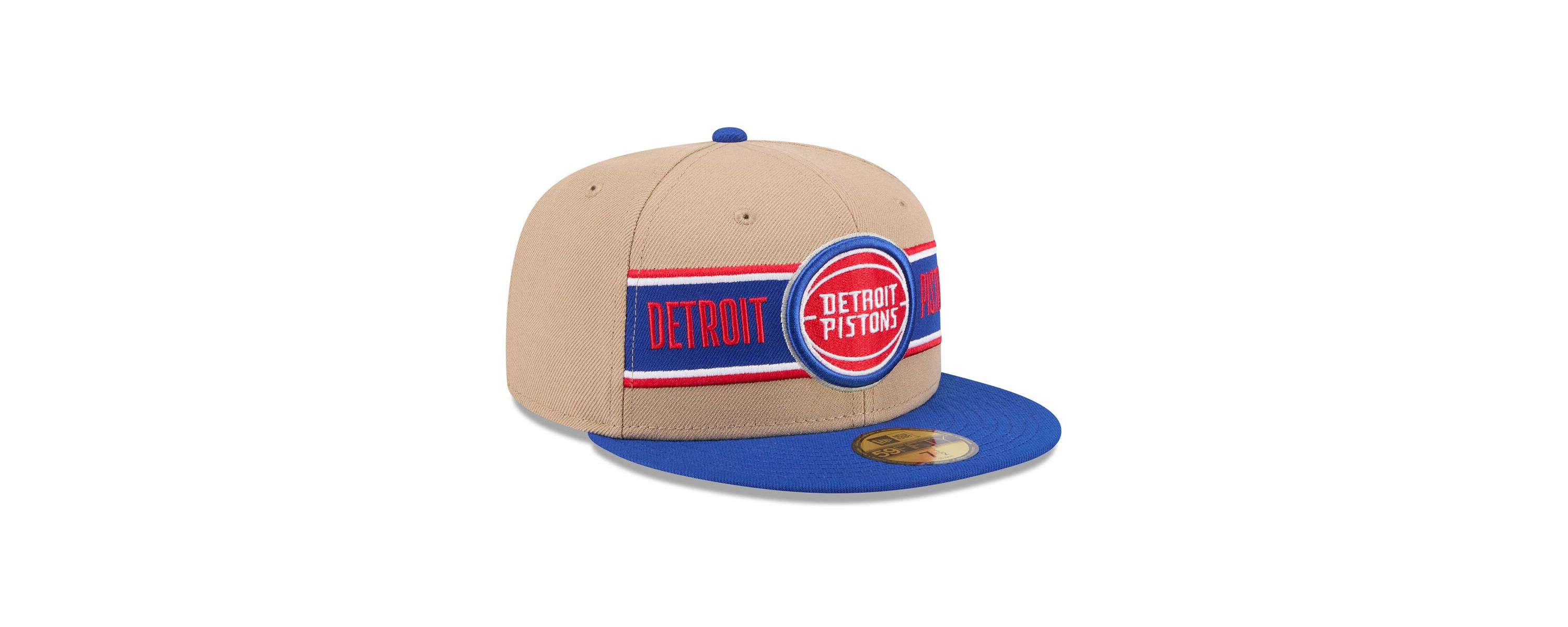 NBA Tan/Blue Detroit Pistons 2024 NBA Draft 59FIFTY Fitted Hat