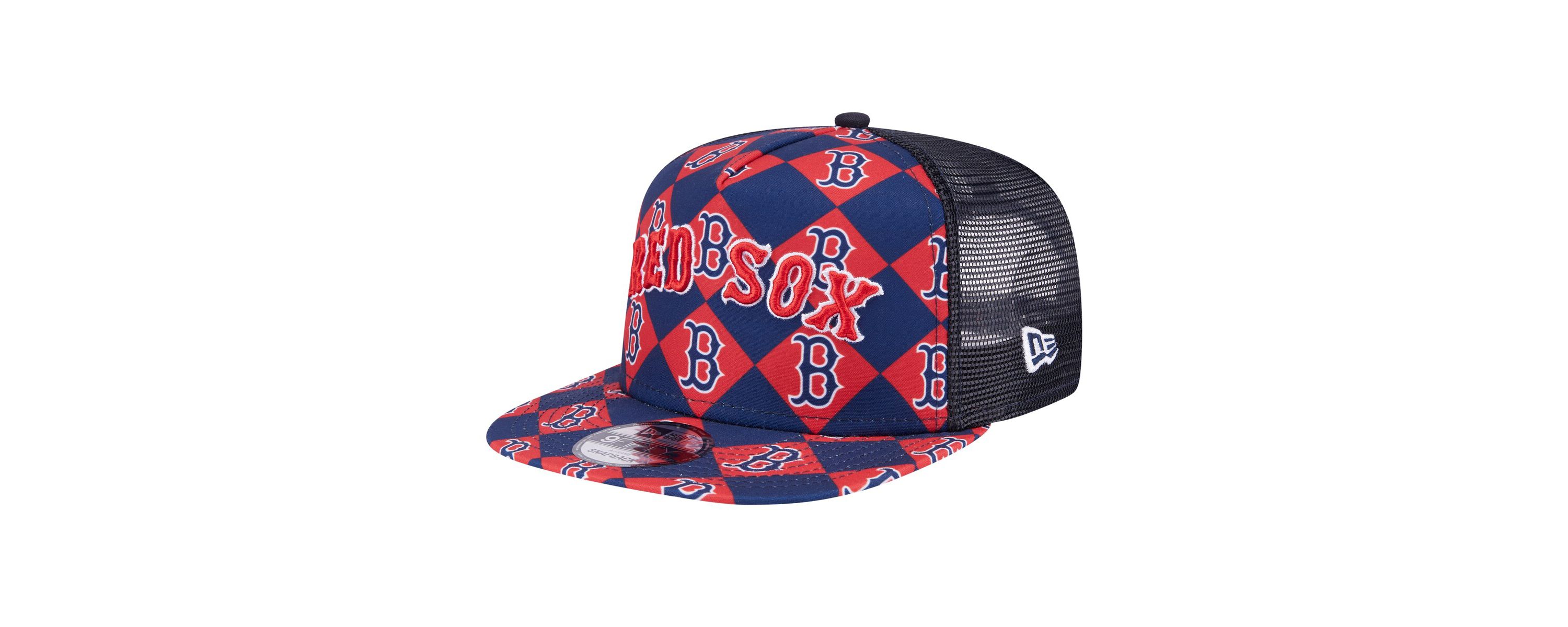 Boston Red Sox MLB Boston Sox Seeing Diamonds A-Frame Trucker 9FIFTY Snapback Hat